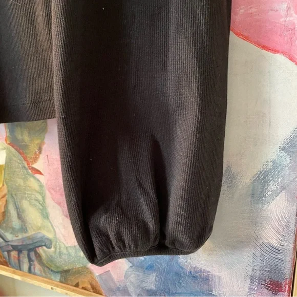 Free People puff sleeve and embroidery LS top - Picture 5 of 7